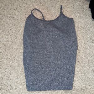 gray, workout cami